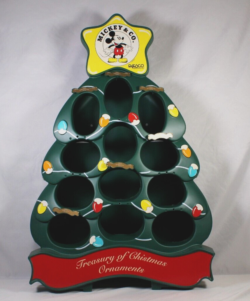 Enesco Treasury of Christmas Ornaments Mickey & Co. Store Display 32\