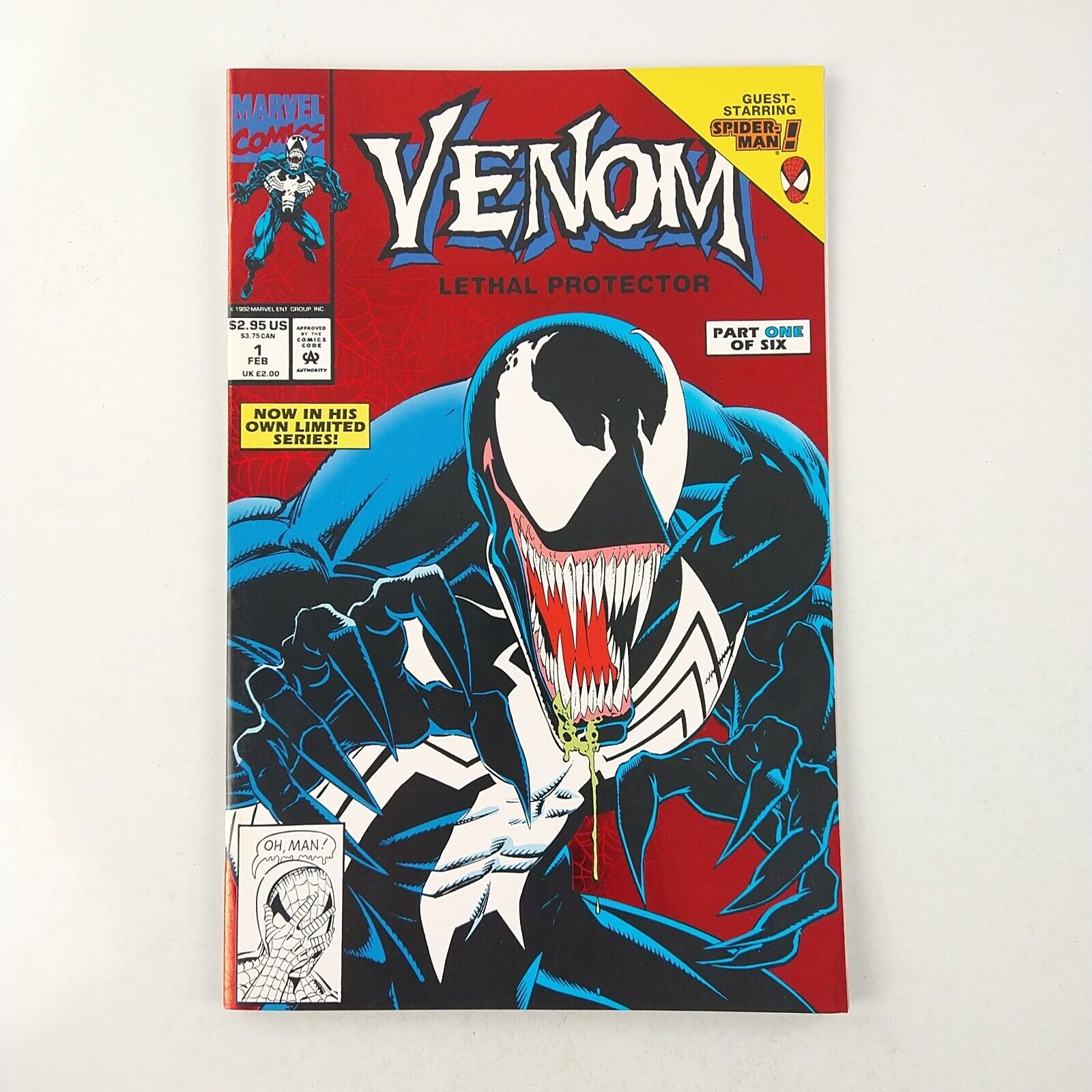 Venom: Lethal Protector #1 VF/NM 1st Solo Title Spider-Man (1992 Marvel Comics)