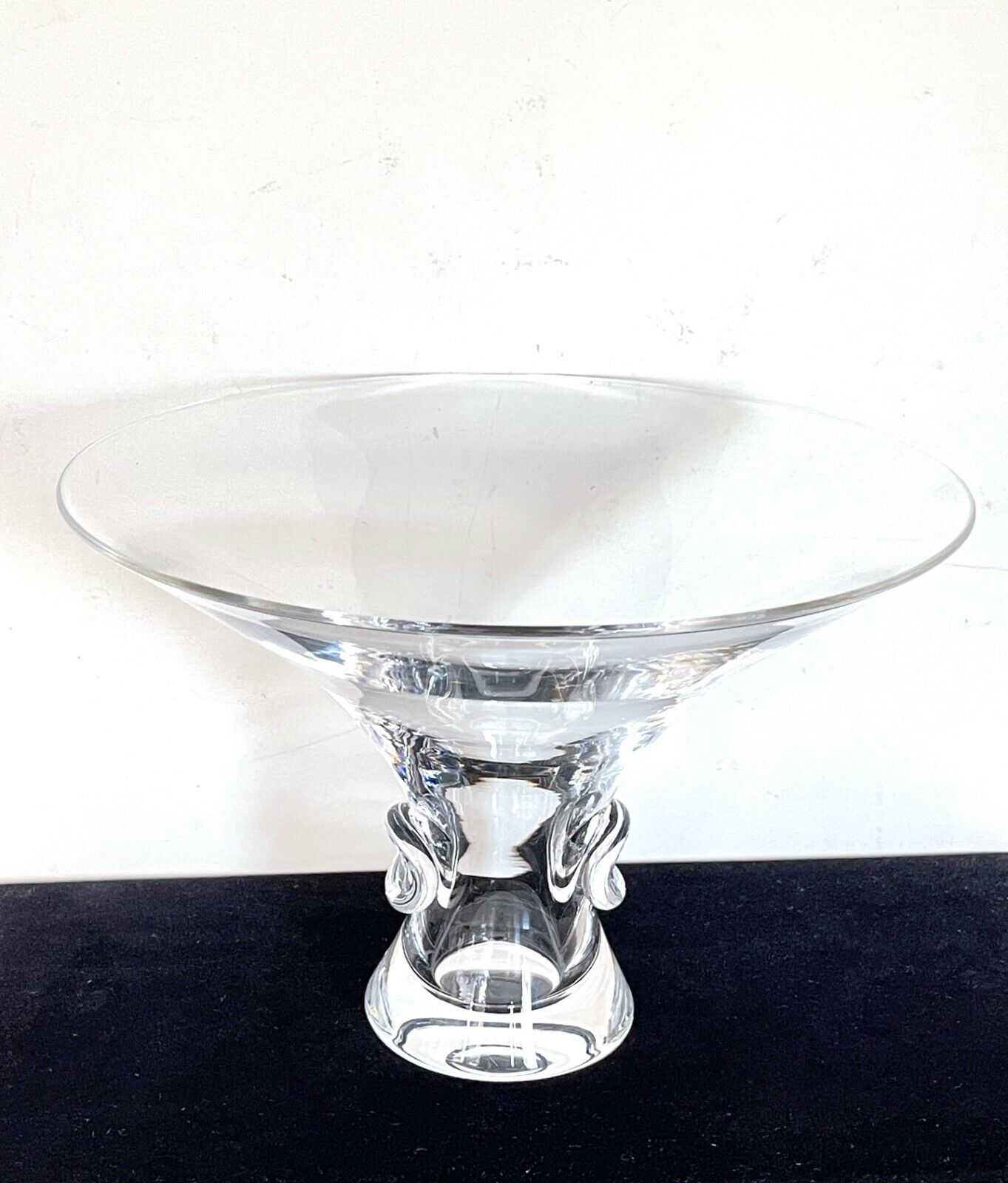 STEUBEN Bouquet Vase Bowl Mid Century Modern Art Glass Vintage