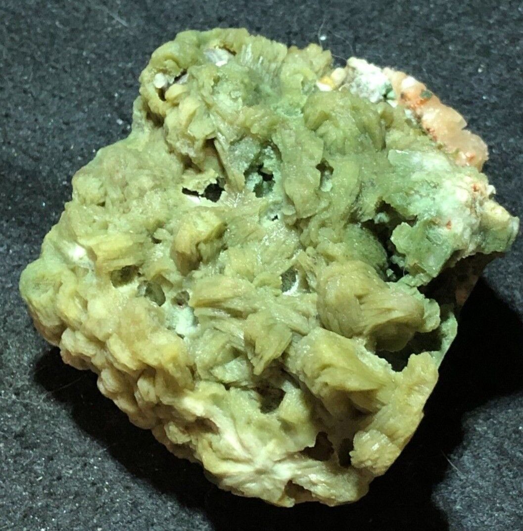 RARE Green Stilbite w/ peach Specimen Zeolite mineral gemstone crystal healing
