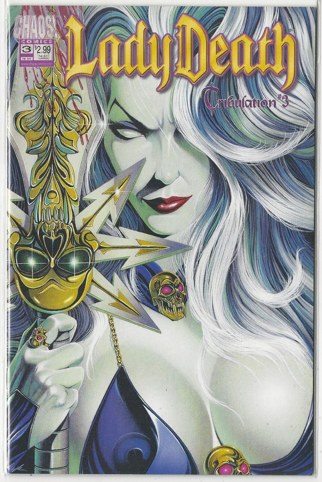 2001 Choas Comics - Lady Death Tribulation # 3 - High Grade Copy