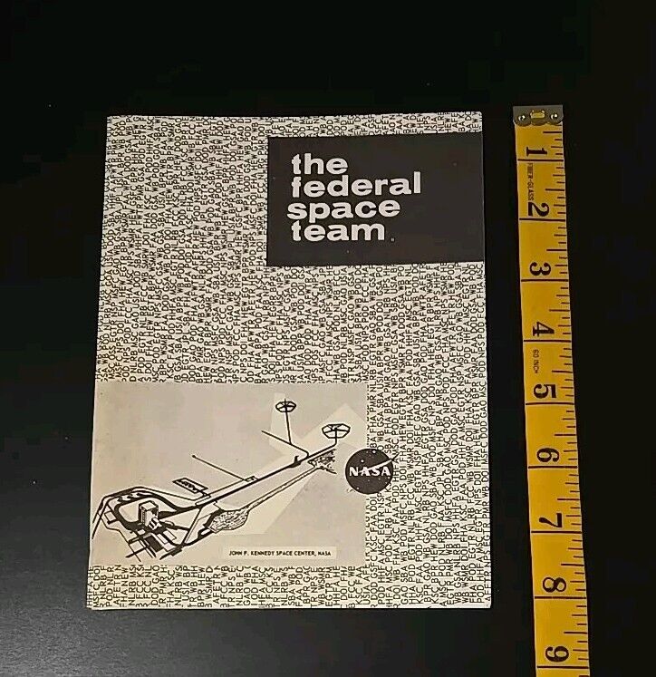 Vintage C. 1960s NASA The Federal Space Team Information Pamphlet Kennedy Space