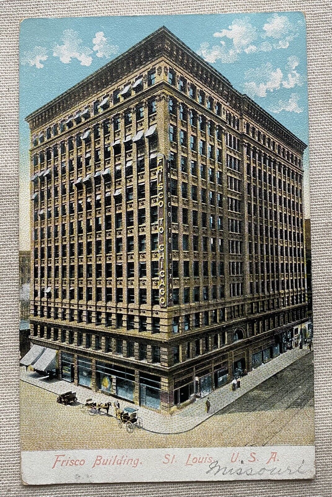 Frisco Building, St. Louis, Missouri, Vintage Postcard