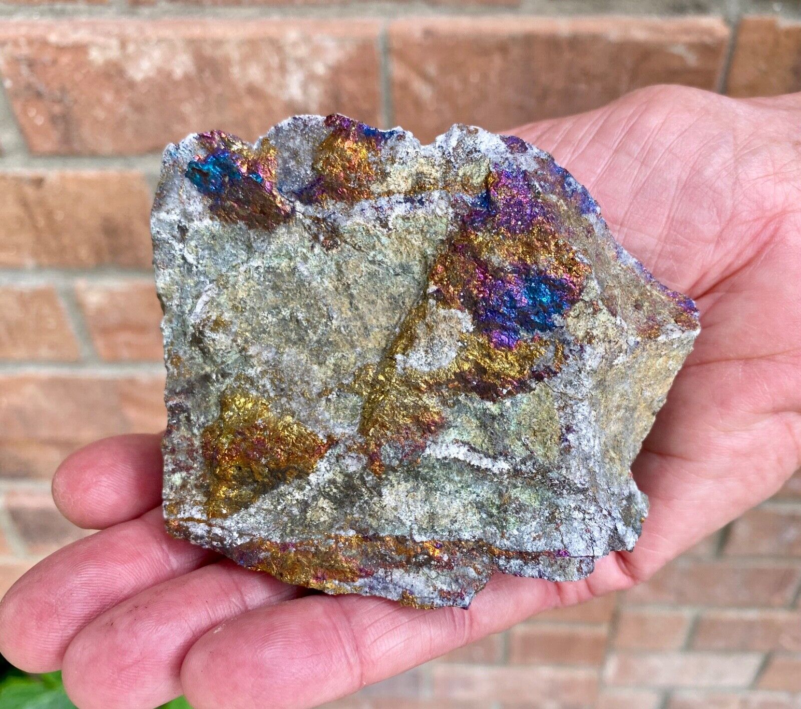 Bornite & Chalcopyrite sample from Grasberg Mine in Papua, Indonesia