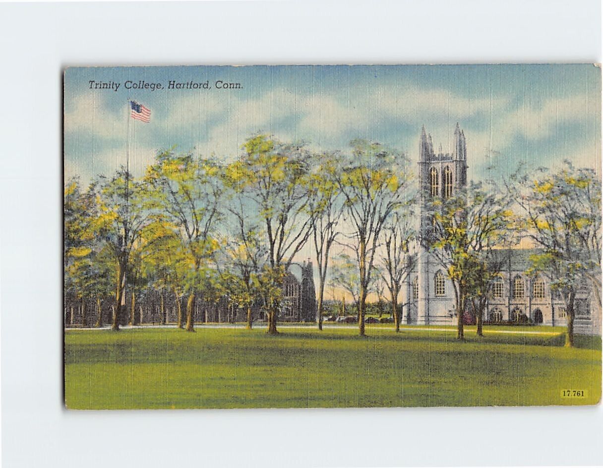 Postcard Trinity College Hartford Connecticut USA North America
