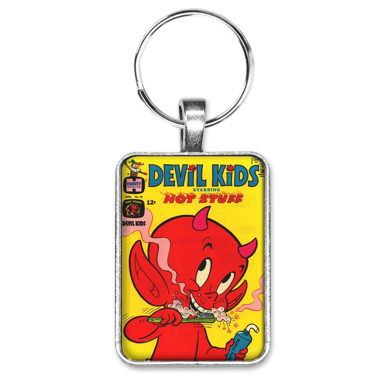 Devil Kids Starring Hot Stuff #39 Cover Key Ring / Necklace Classic Harvey Comic