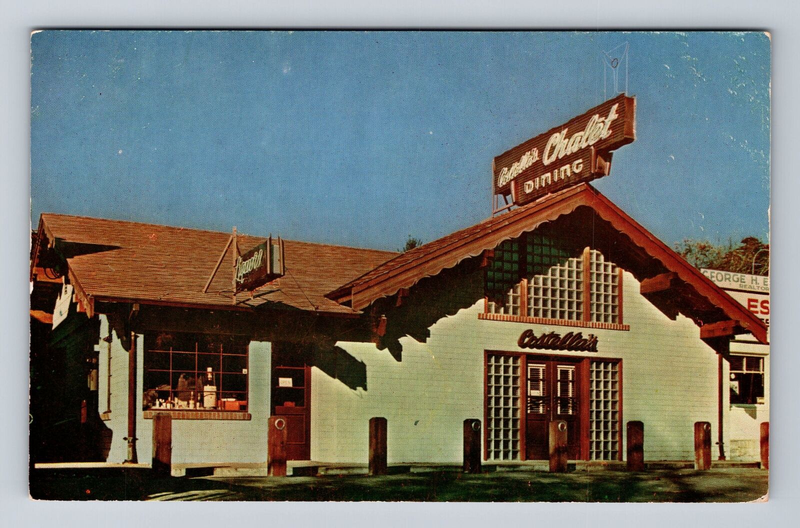 Felton CA-California, Costella's Chalet Dining & Dancing, Vintage Postcard