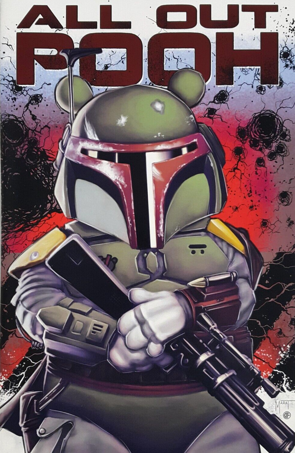 All Out Pooh #1 Marat Mychaels Boba Fett Trade Dress Variant Cover Counterpoint