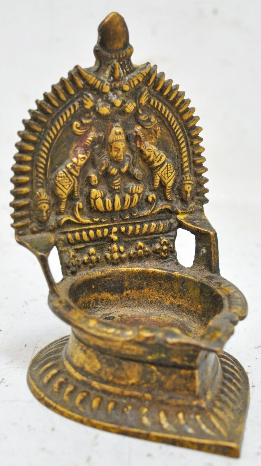 Antique Brass God Idols Worship Pedestal Temple Original Old Hand Crafted Fine