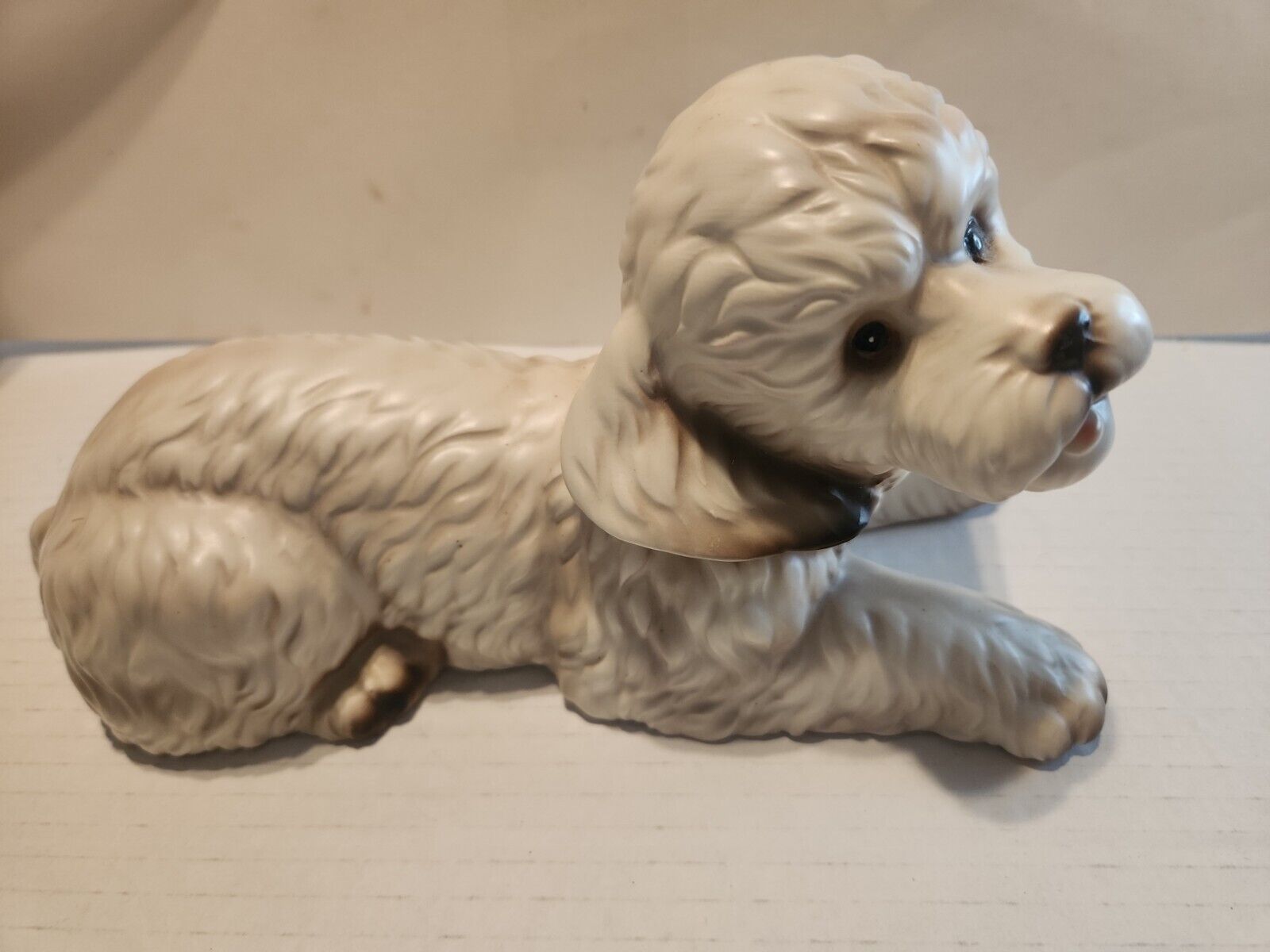 Vintage UC & GC JAPAN Playful Puppy Porcelain Figurine 8.5\