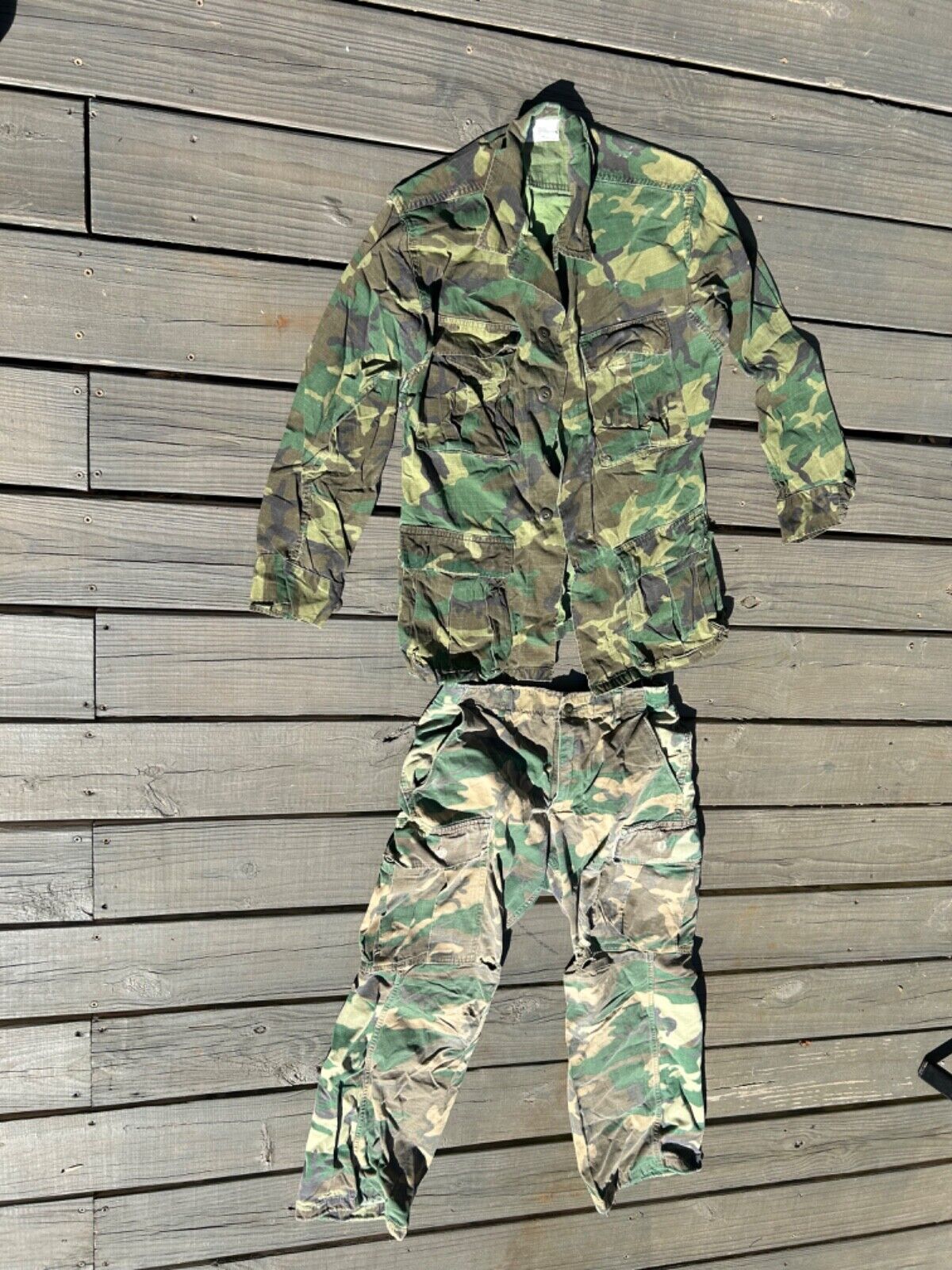 Original Vietnam War Era ERDL Camouflage Coat & Trousers