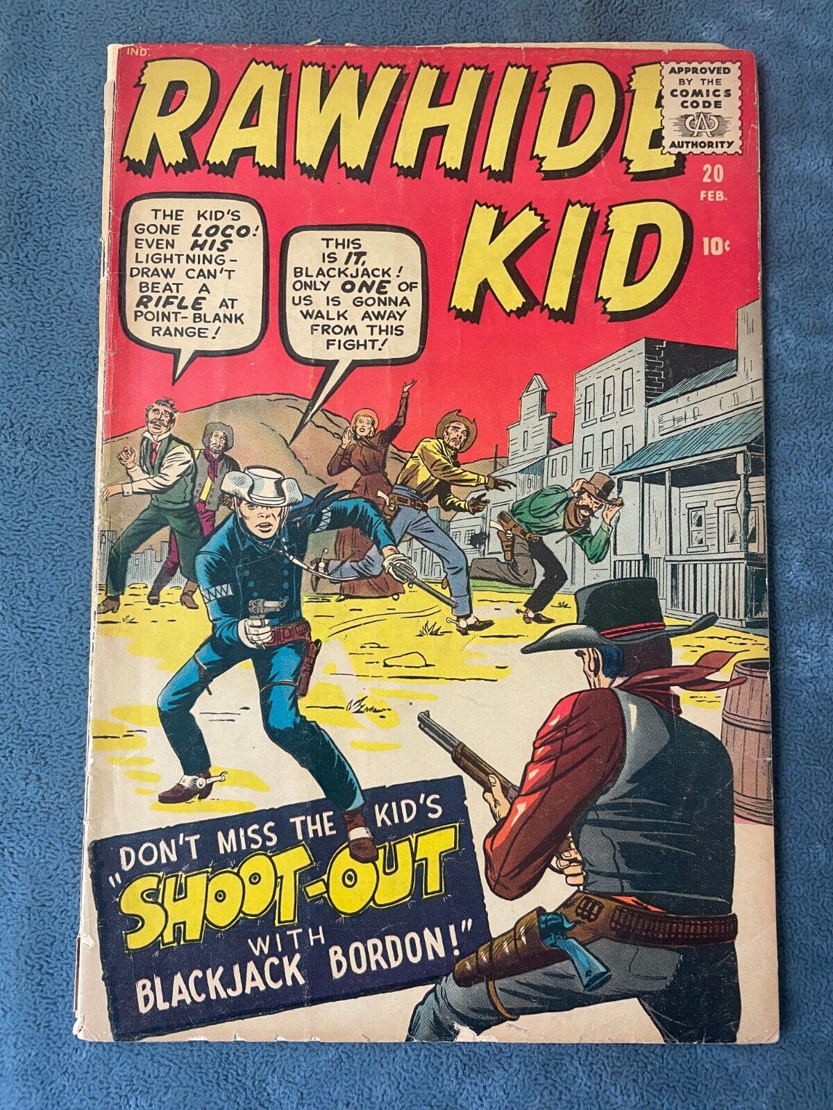 Rawhide Kid #20 1961 Atlas Marvel Comic Book Silver Age Western Jack Kirby VG-