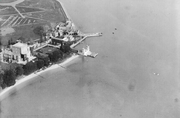 Branksea Castle, Brownsea Island, 1920 England OLD PHOTO