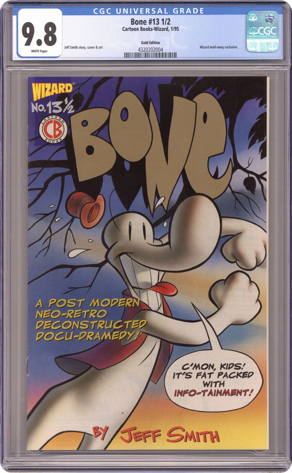 Bone Wizard 1/2 #13GOLD CGC 9.8 1998 4320202004