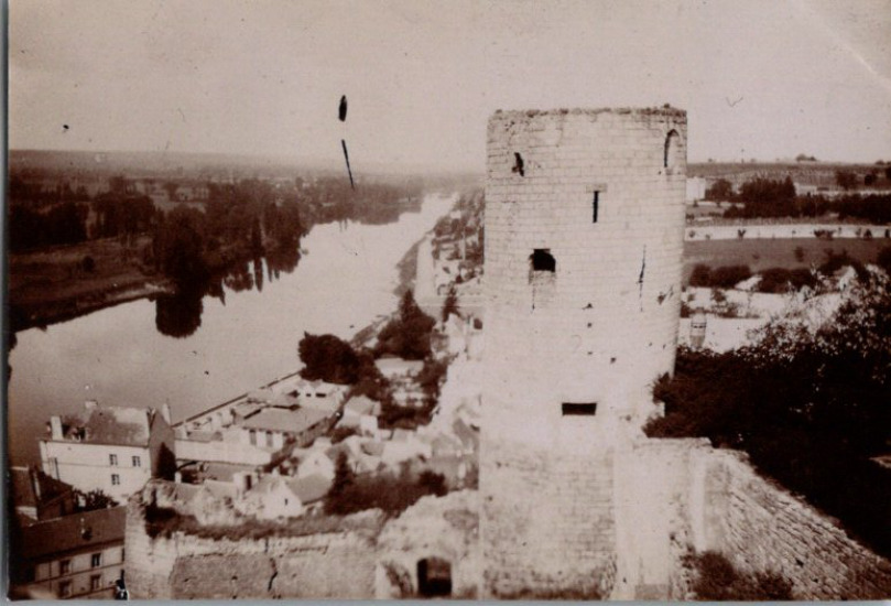 France, Chinon, View from the Castle, 1906 Vintage Silver Print Print ar