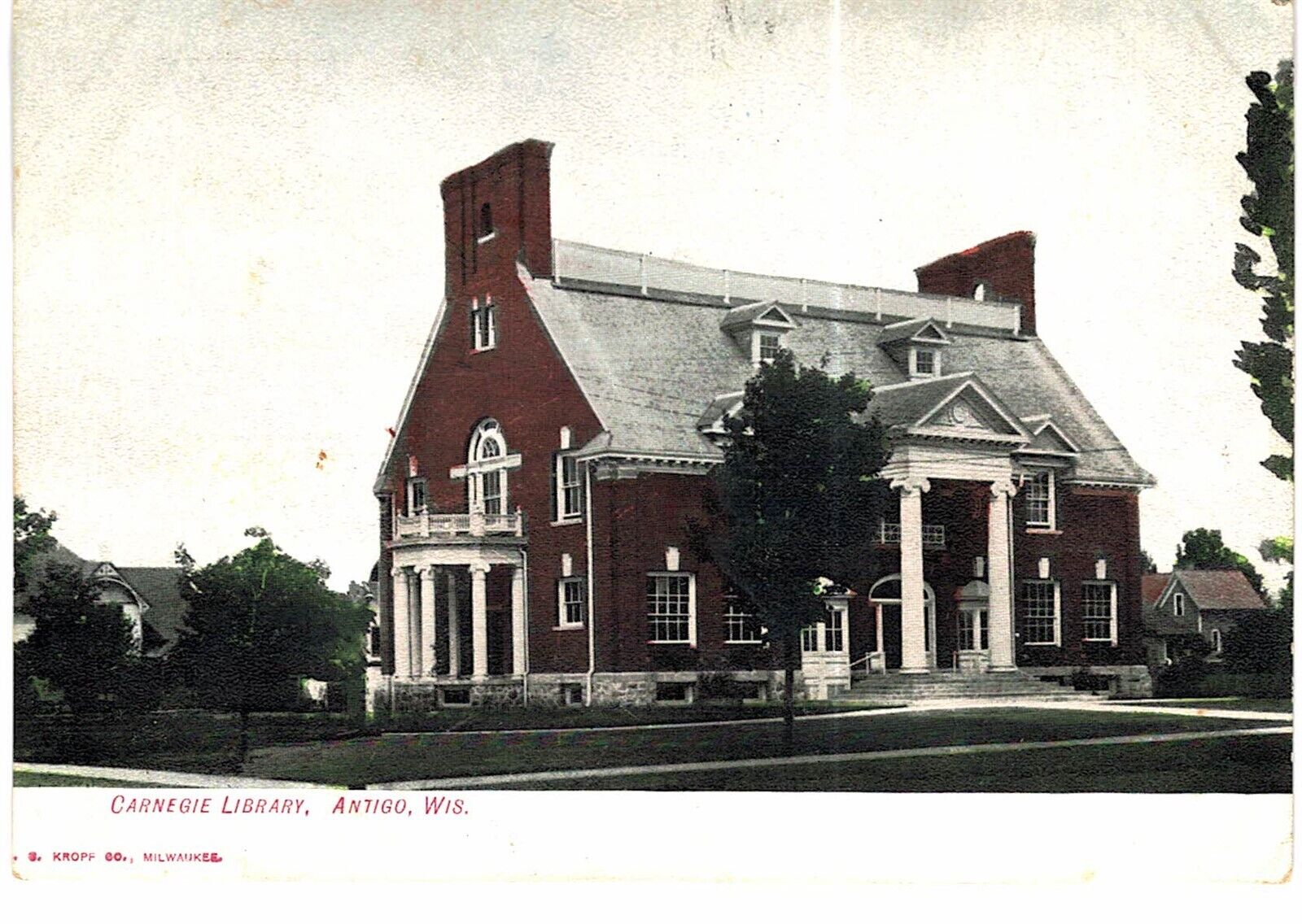 Antigo Carnegie Library 1910 Unused WI 