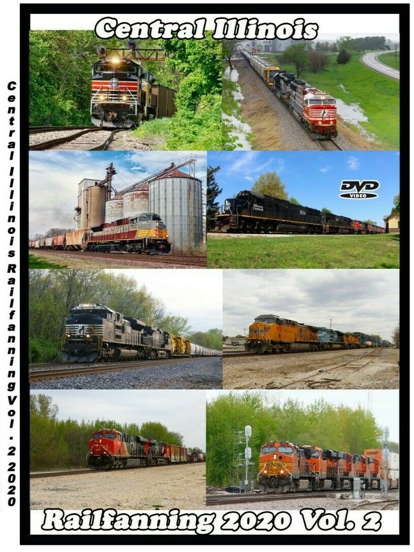 CENTRAL ILLINOIS RAILFANNING VOL 2 Railroad DVD CN UP NS BNSF NEW PLEASE READ