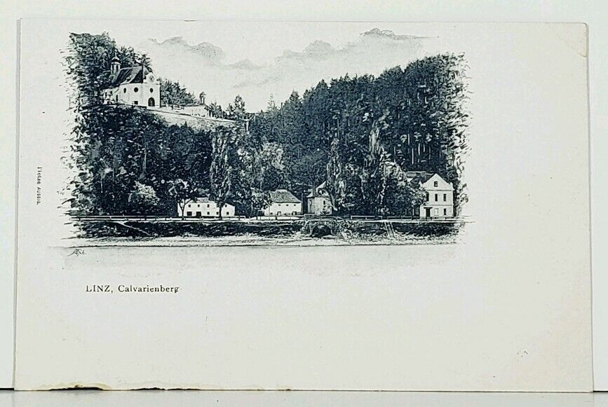 Austria LINZ, Calvarienberg c1900 Postcard J13
