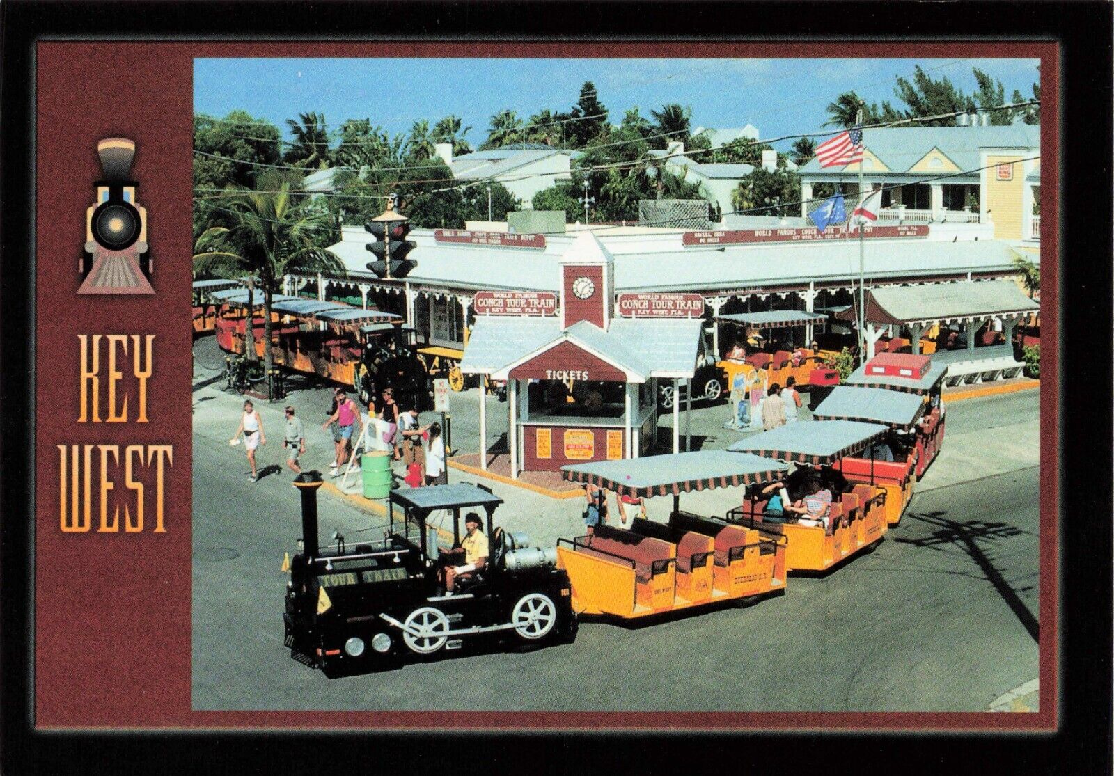 Postcard Depot and Conch Tour Train Key West Florida FL