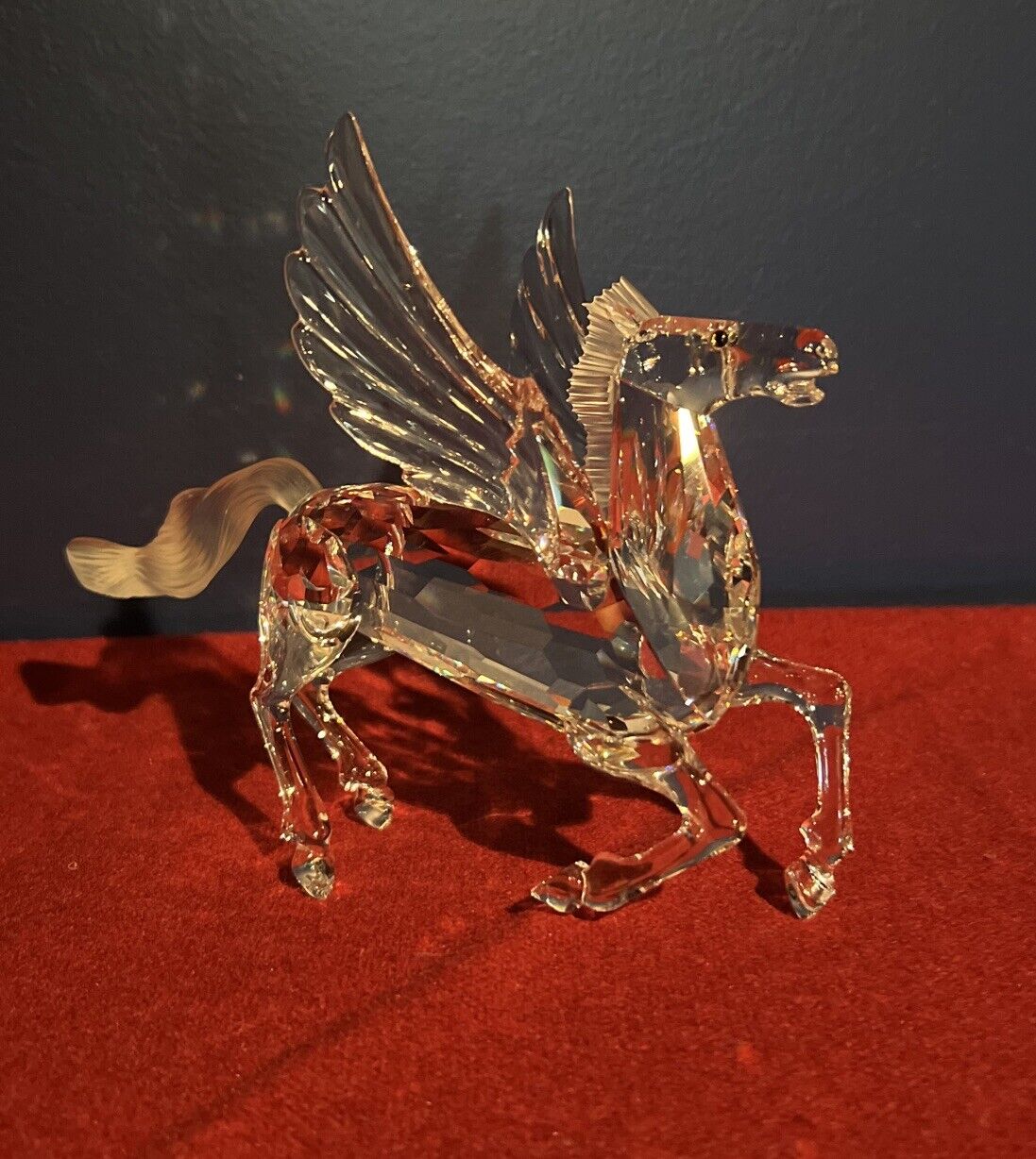 Swarovski Crystal Figurine “Fabulous Creatures” The Pegasus With Stand