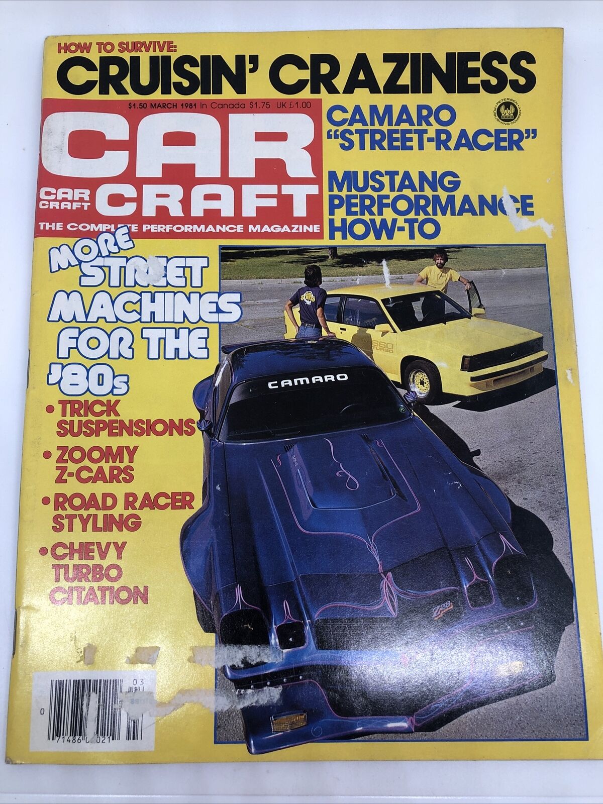 CAR CRAFT Magazine March 1981 -  Cruisin\' Craziness