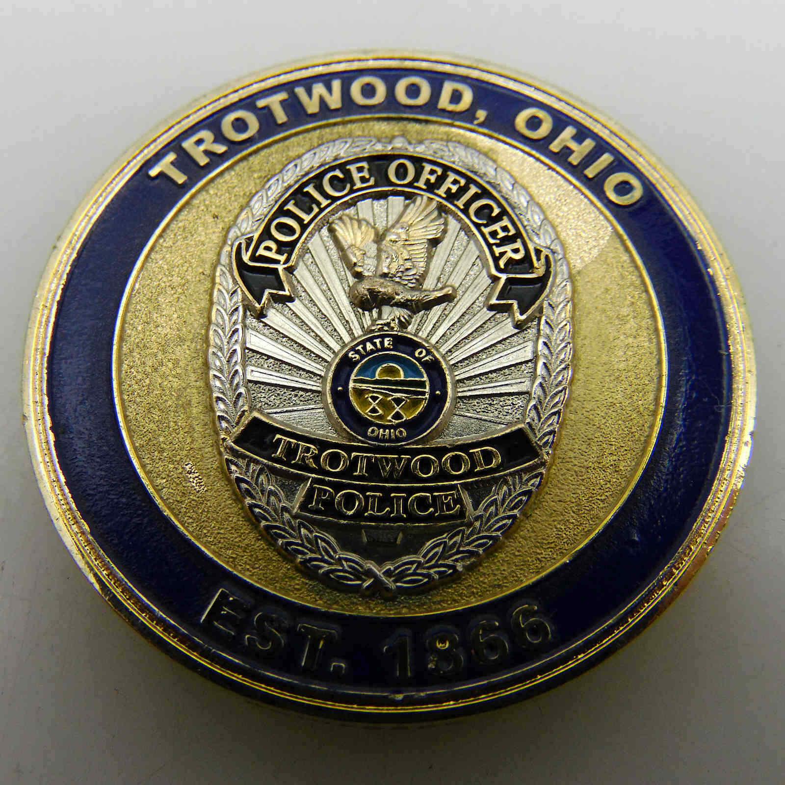 TROTWOOD POLICE OFFICER CHALLENGE COIN