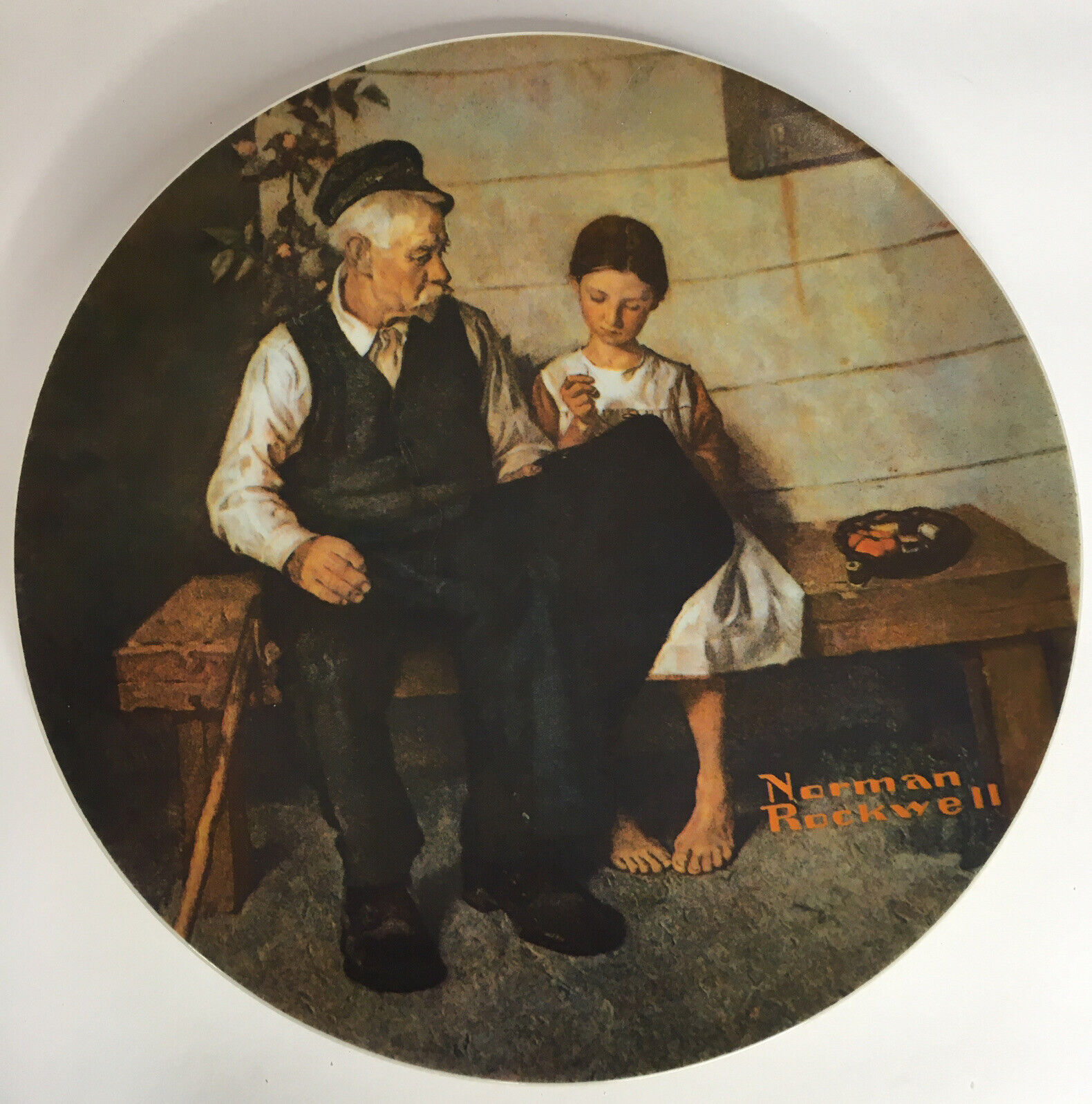 Norman Rockwell plate”The Lighthouse Keepers Daughter” See Description￼