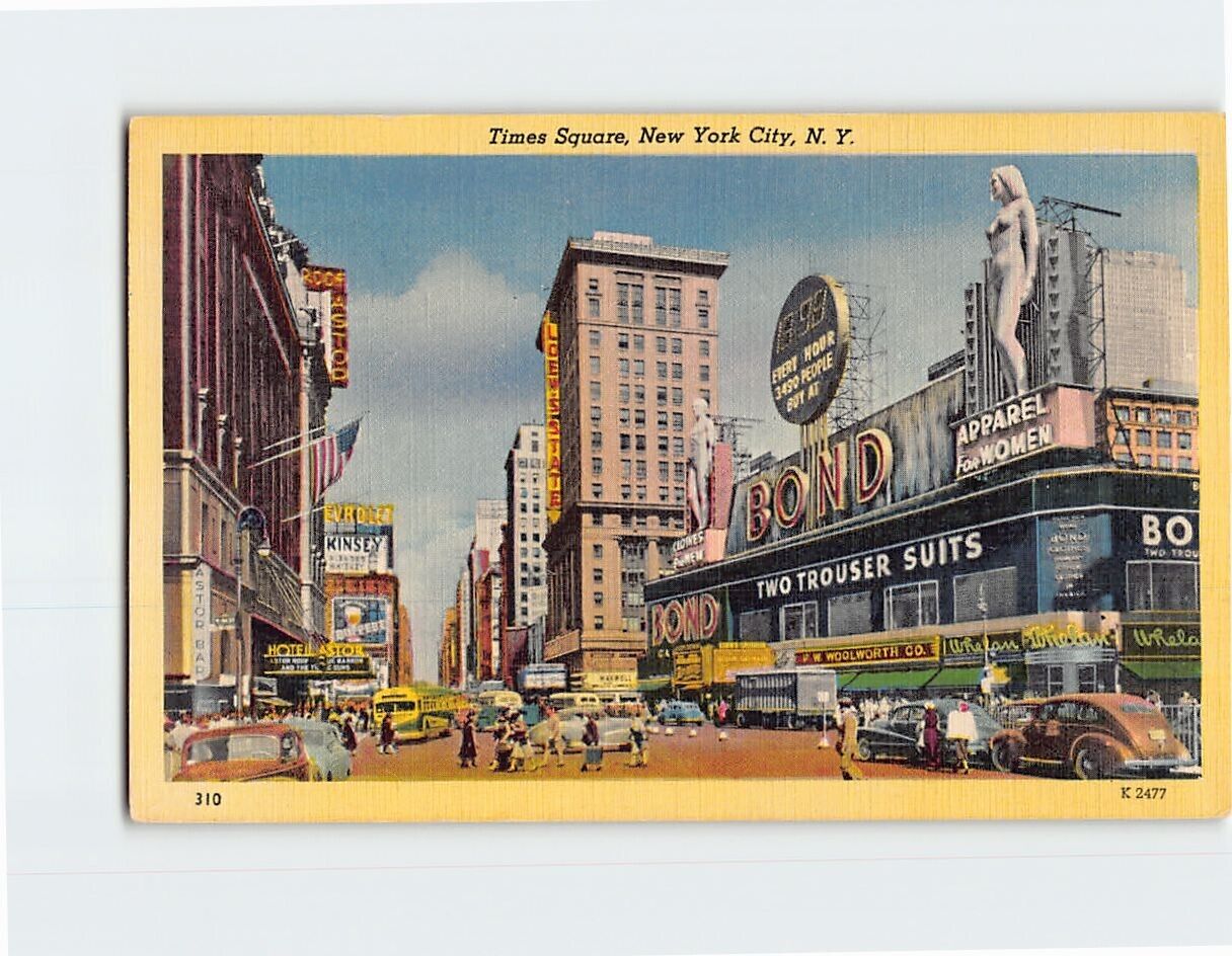 Postcard Times Square New York City New York USA