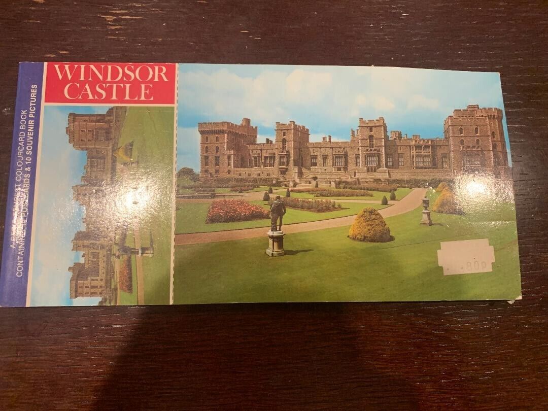 Windsor Castle A Beric Tempest Colourcard Book Containing 10 Postcard Pics