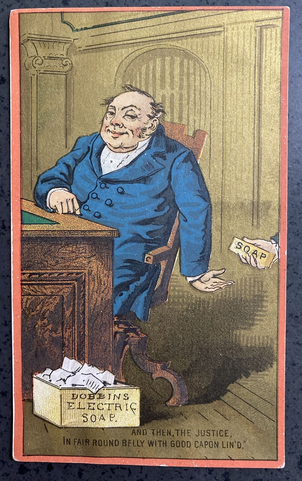 1880s-90s Dobbins Electric Soap Card No.5 -I.L. Cragin & Co. Trade Card, Phila.