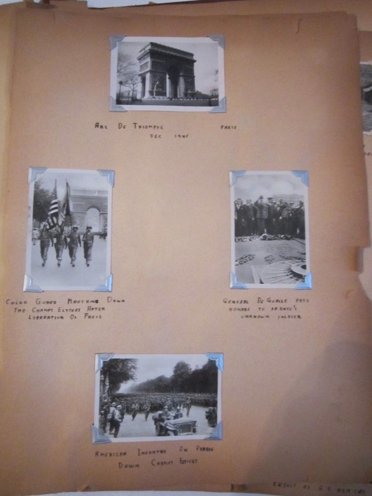 (34) 1945 WARTIME PHOTOGRAPHS - PARIS, SWITZERLAND, SOLDIERS & MORE - TUB RRRR