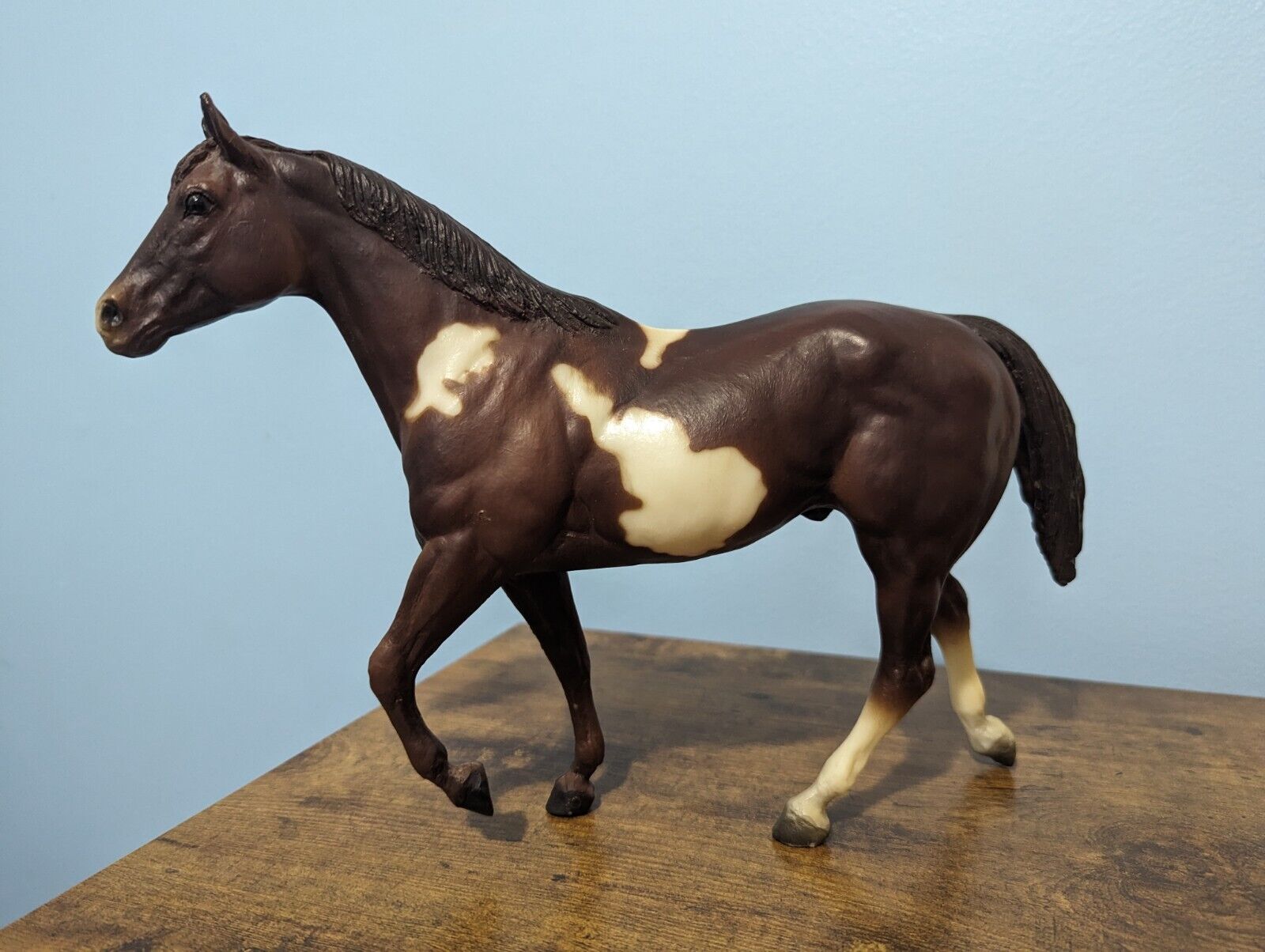 Vintage 1989 Breyer Stock Horse Stallion #807 Liver Chestnut Overo Paint Pinto