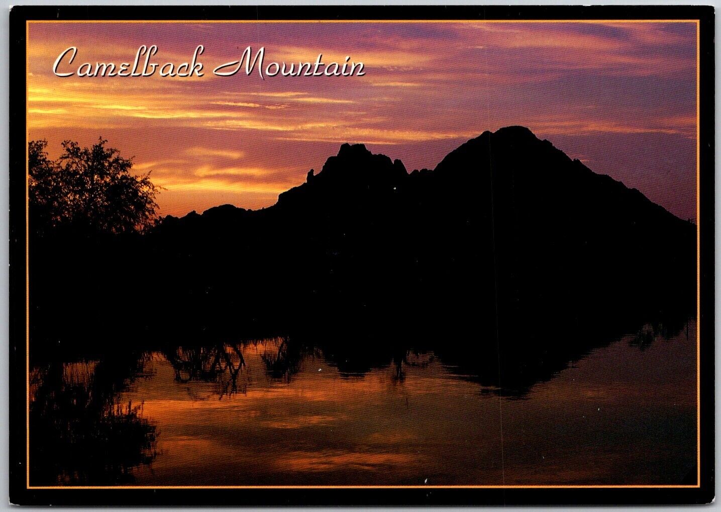 Postcard: Camelback Mountain at Dawn - Slumbering Dromedary Await - Photo b A224