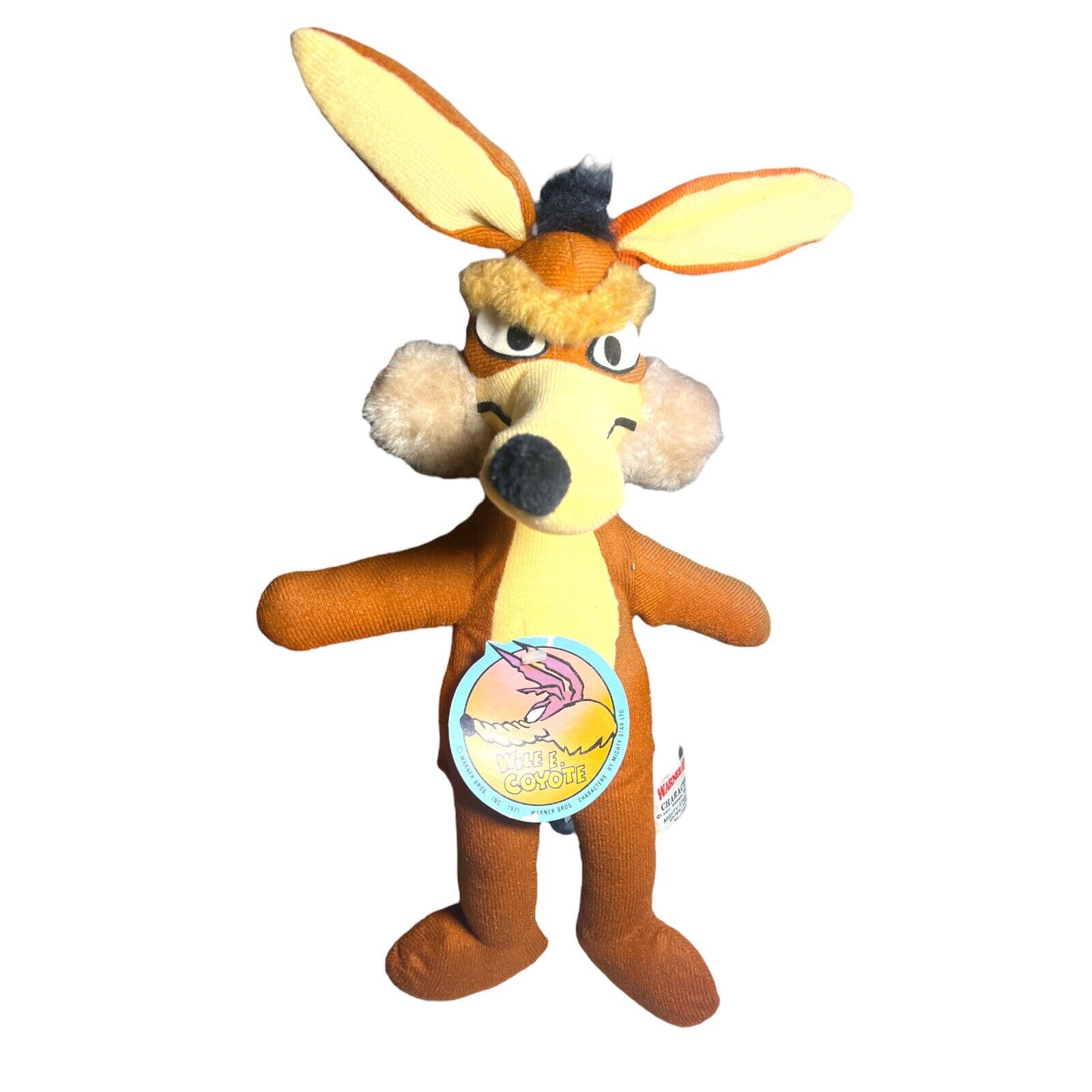 Wile E Coyote 1971 Warner Bros Mighty Star Stuffed Animal Plush With Tag 18 Inch