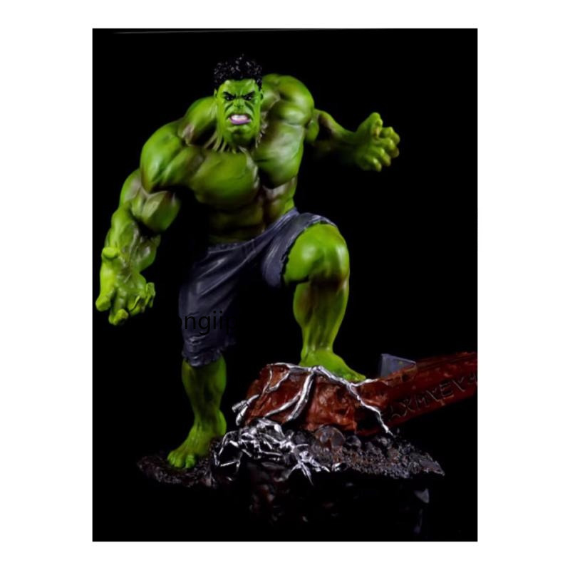 New Hulk Green Giant Decoration Marvel Avengers GK Resin Statue Model 24cm Gift