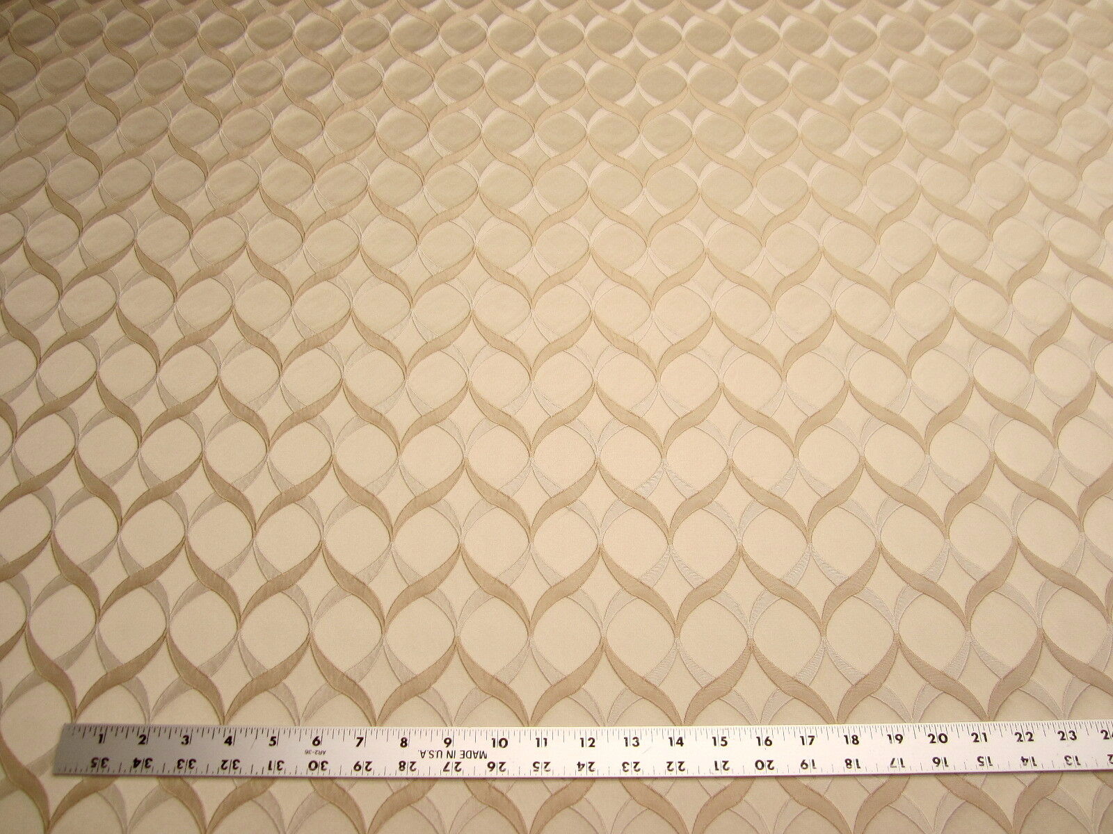 5 5/8 yards of Fabricut Lufka Lattice Drapery fabric r2654