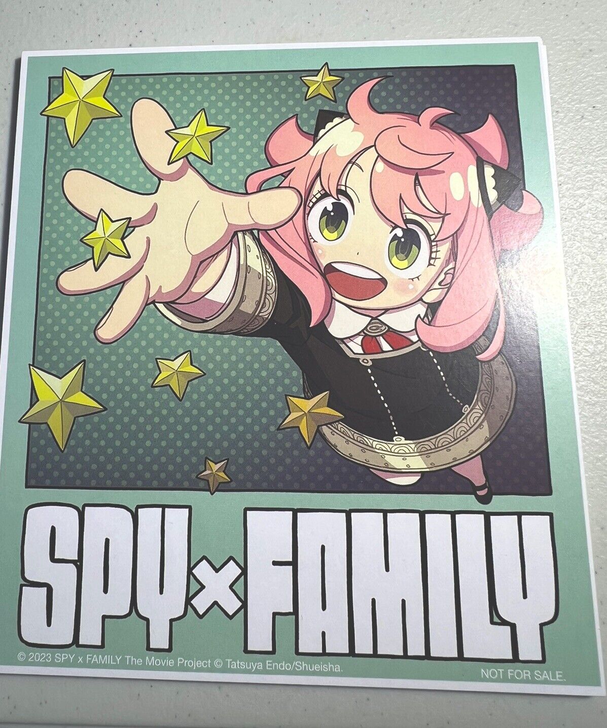 SPY x FAMILY CODE WHITE art board post CARD AMC Promo anime movie Tatsuya Endo