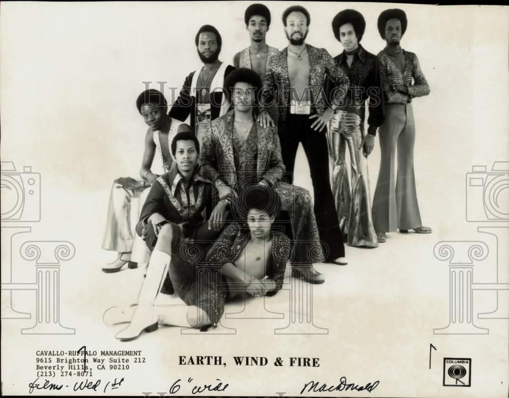 1976 Press Photo Earth, Wind & Fire soul vocal group - afx03687