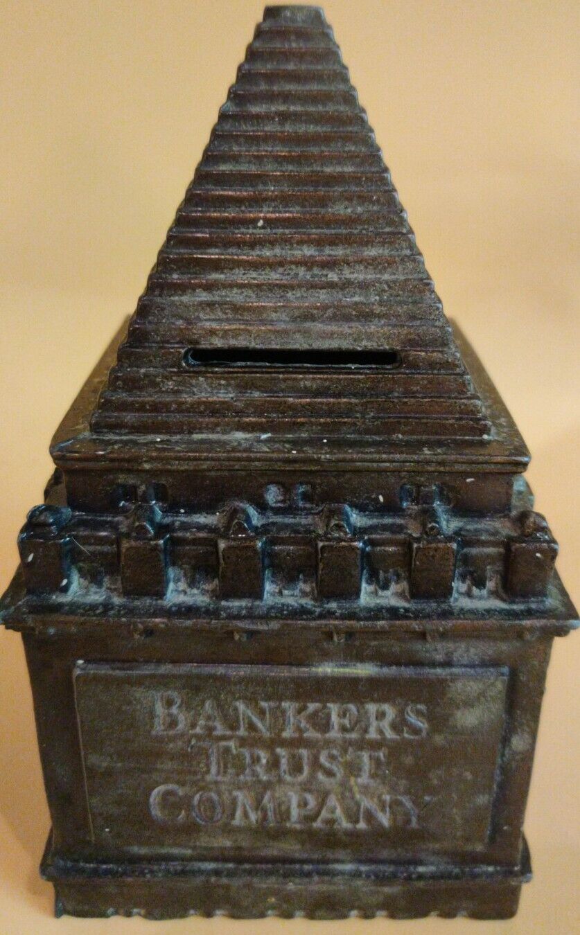 Bankers Trust Company Vintage Souvenir Piggy Coin Bank