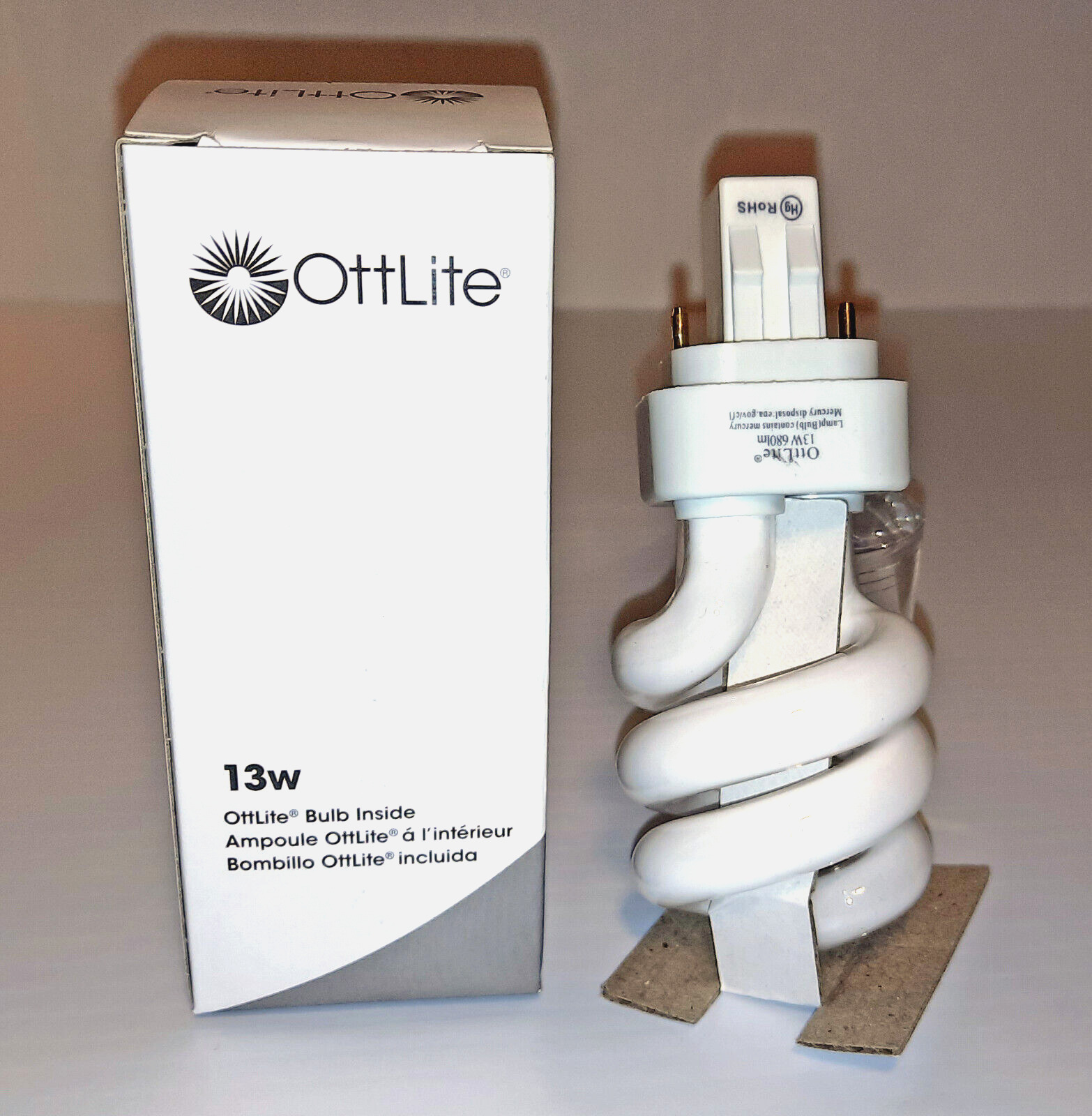 NEW Genuine OttLite 13w Replacement Bulb Plug-In Swirl/13 Watt/Type X