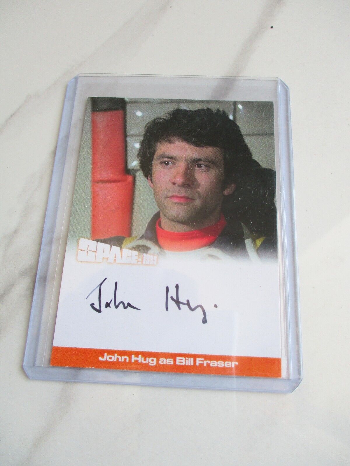 SPACE:1999 JOHN HUG SIGNED trading card MINT CONDITION
