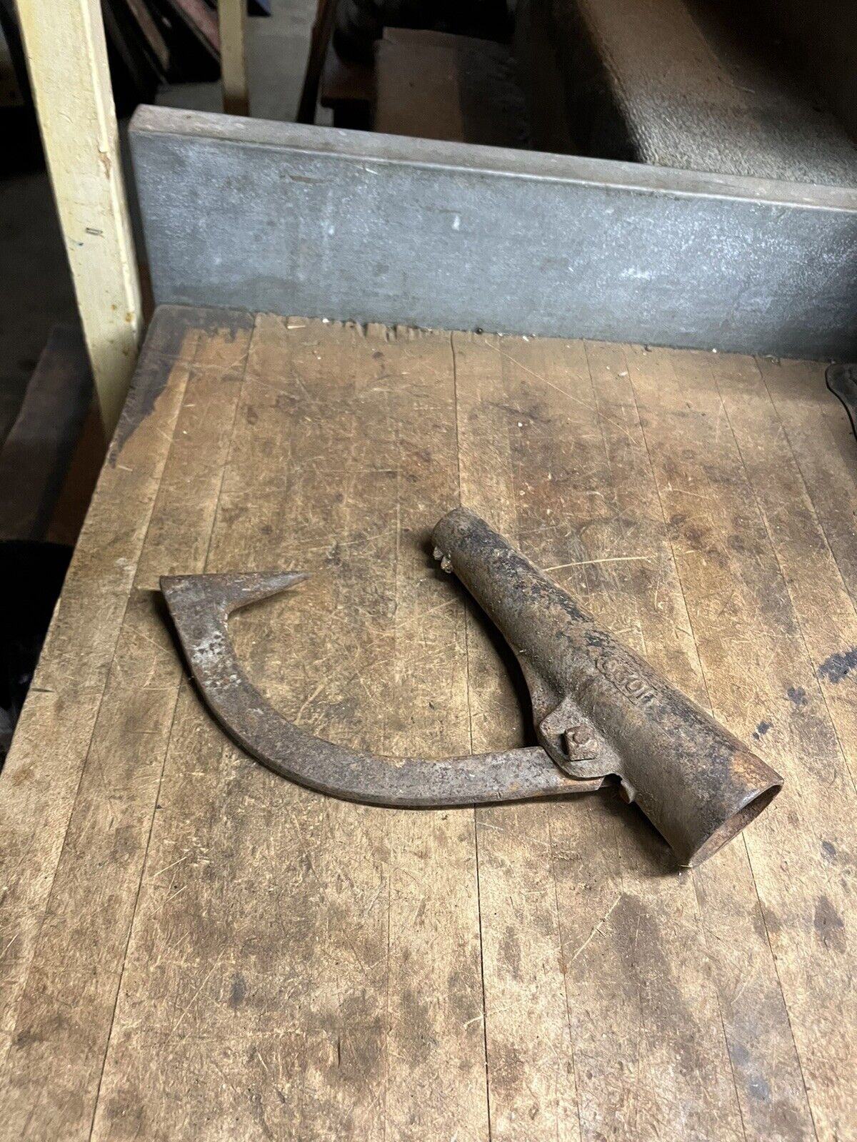 Vintage Old PV Peavey Cant Dog Head Log Turner Logger Hook Tool Metal Parts USA