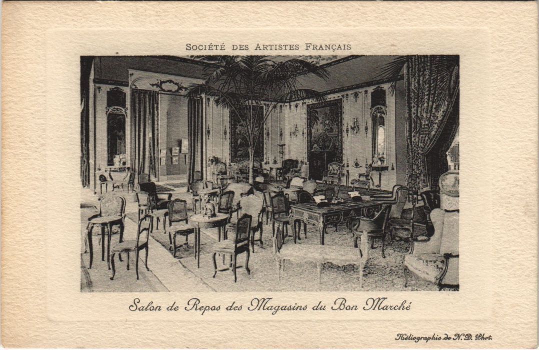 CPA PARIS AU BON MARHCE Salon de Repos (991833)