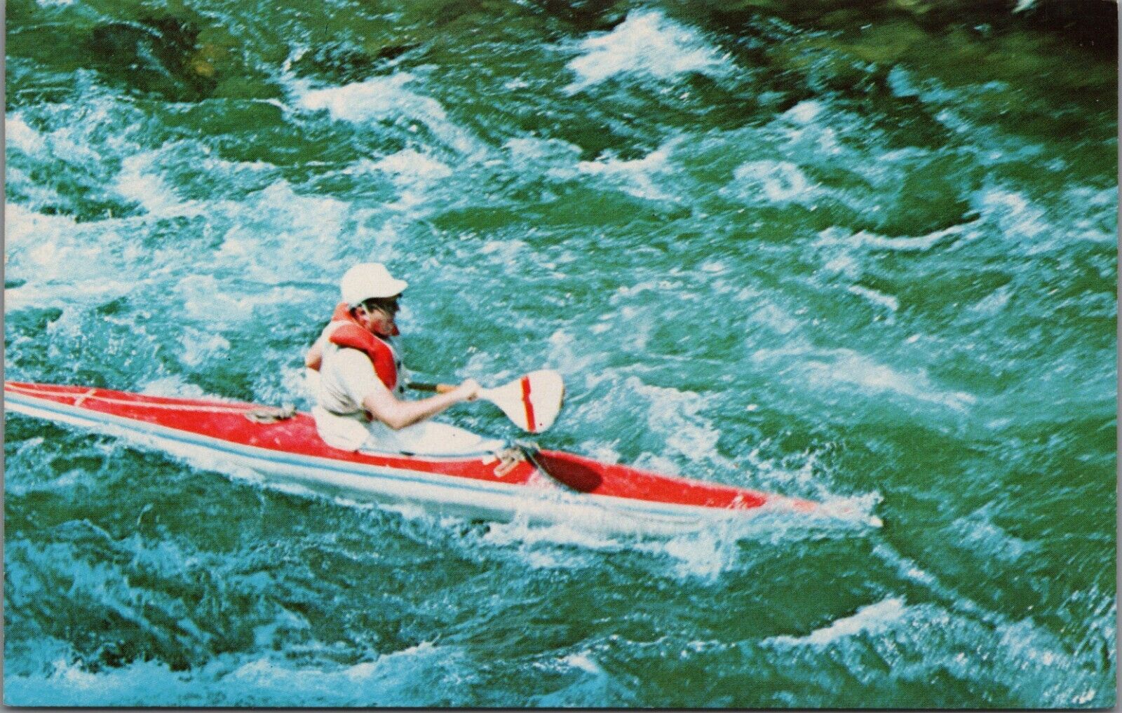 Kayaking Class III Whitewater Rapids Lower Nantahala River Gorge Falls NC UNP