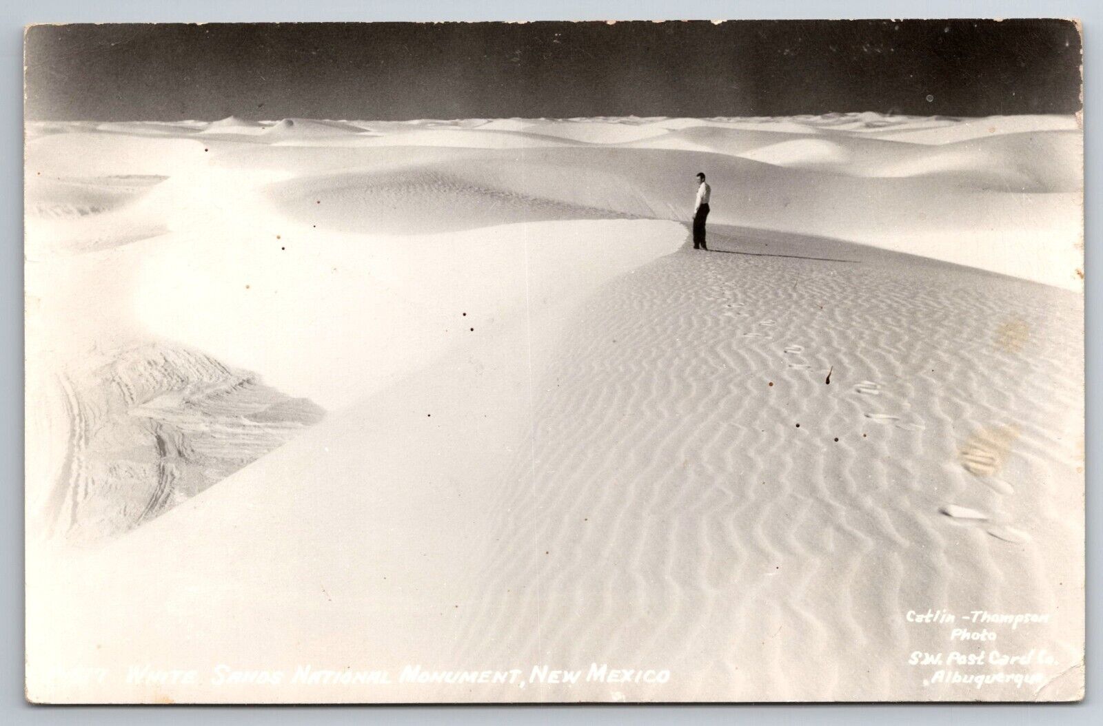 Vintage Postcard NM White Sands National Monument RPPC Real Photo ~12002