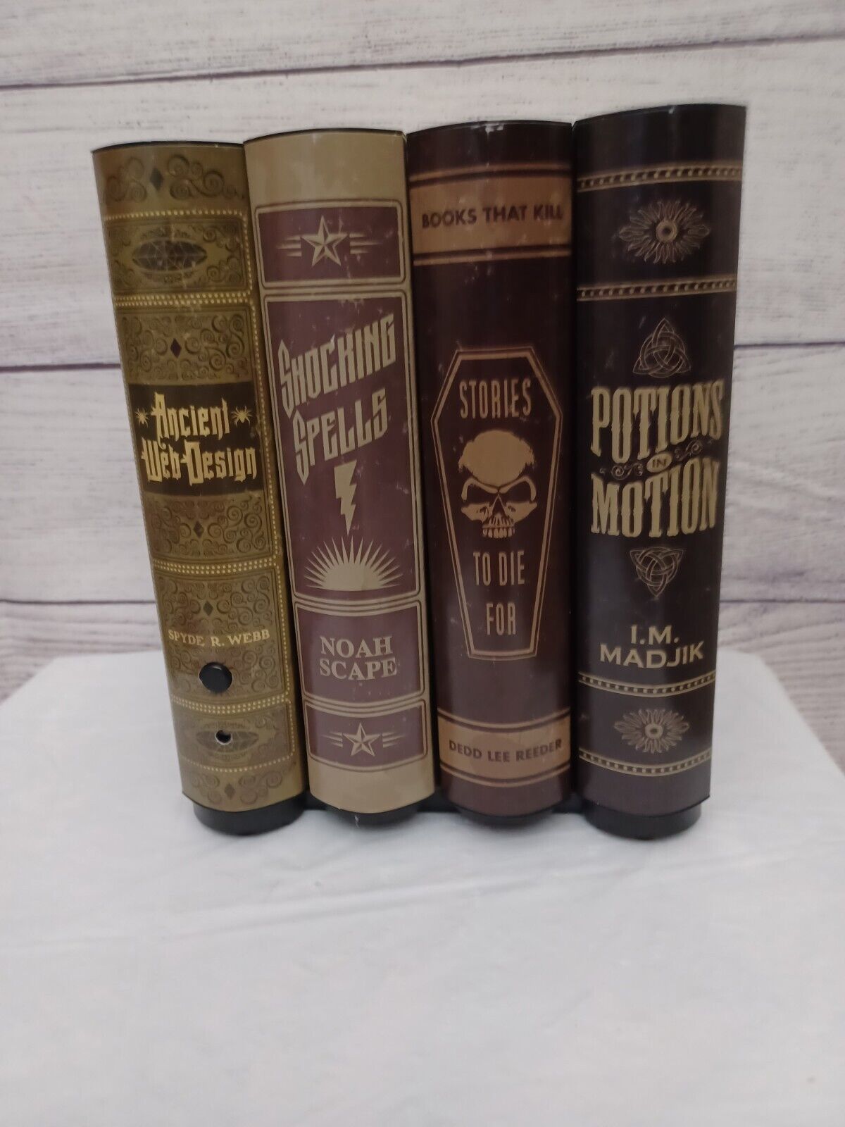 Haunted Living Halloween Animated Moving Books with Sound Halloween Home Decor