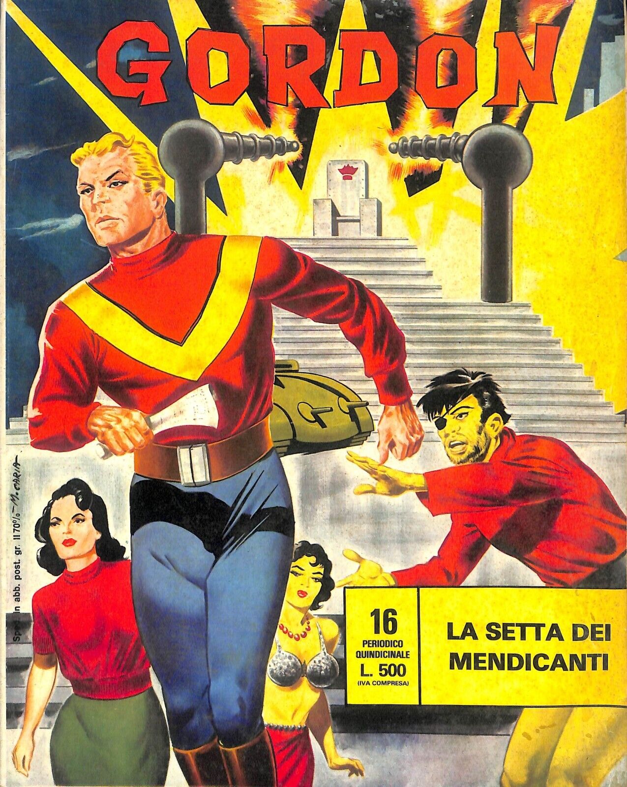 1964 Italian Flash Gordon Lot of 5 Comic Books-Very Good Condition