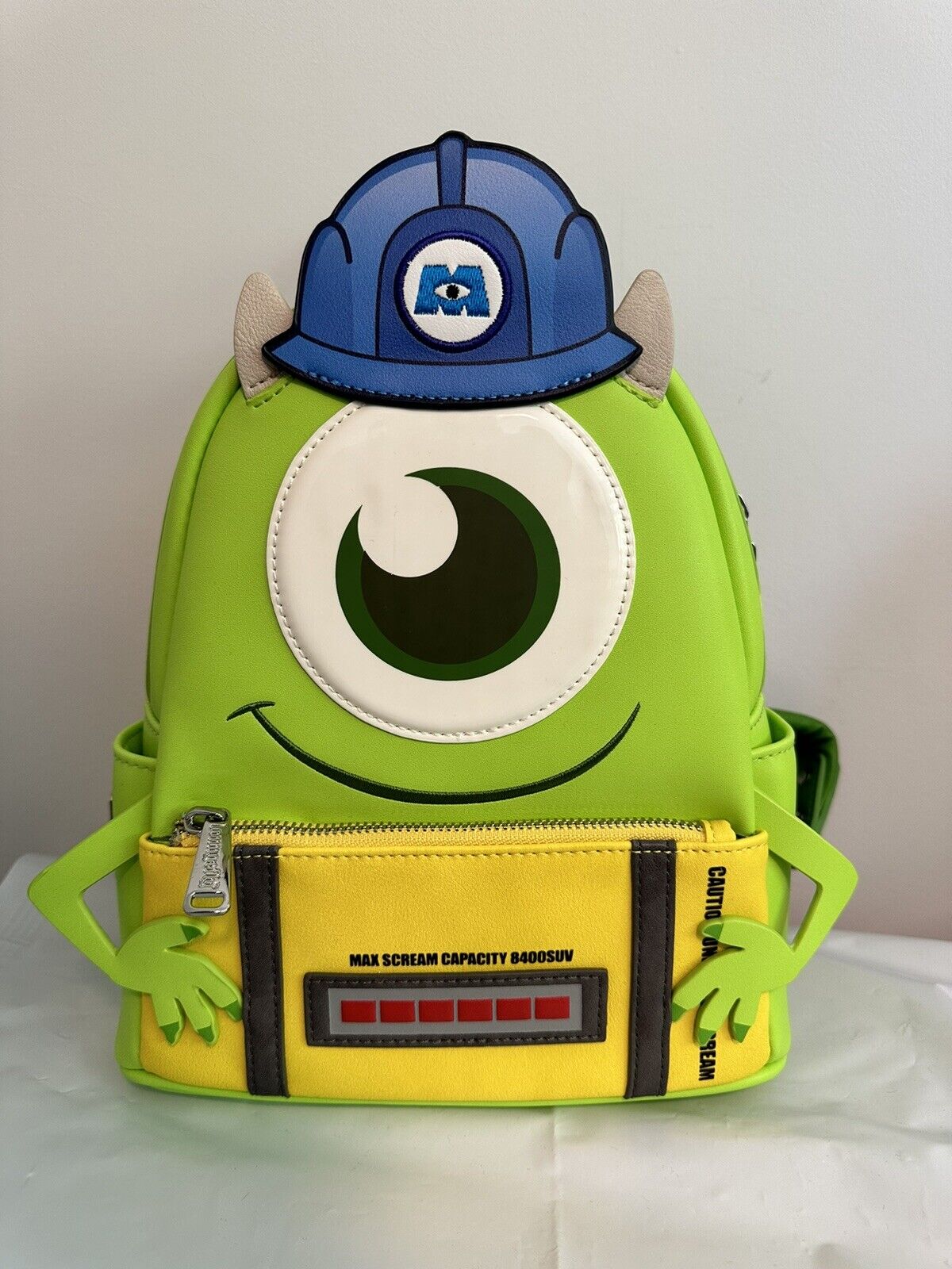 NWT Loungefly Disney Pixar Monsters Inc. Mike Wazowski Mini Backpack
