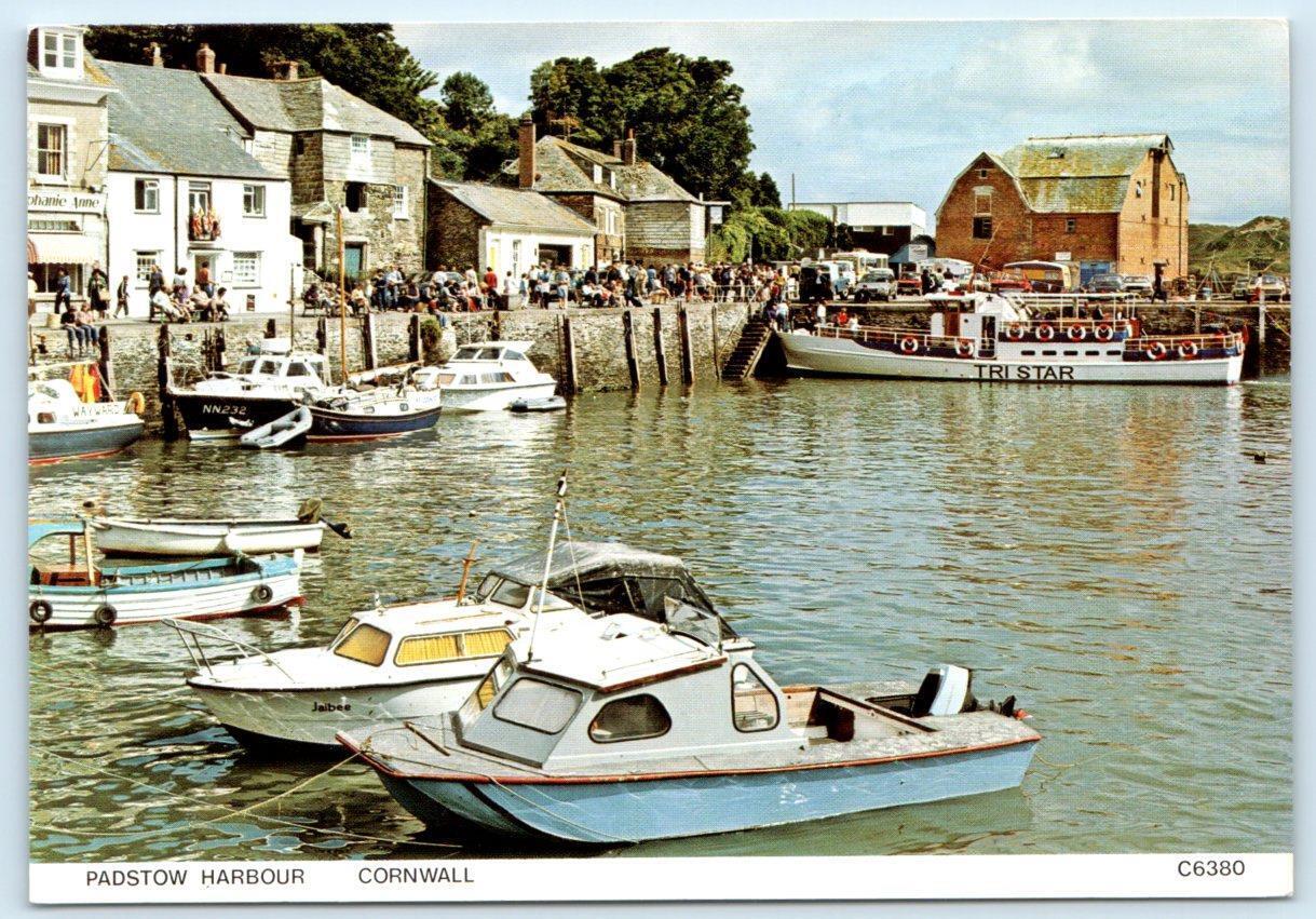 PADSTOW HARBOUR, Cornwall England UK ~ Boats TRI STAR c1990s ~ 4\