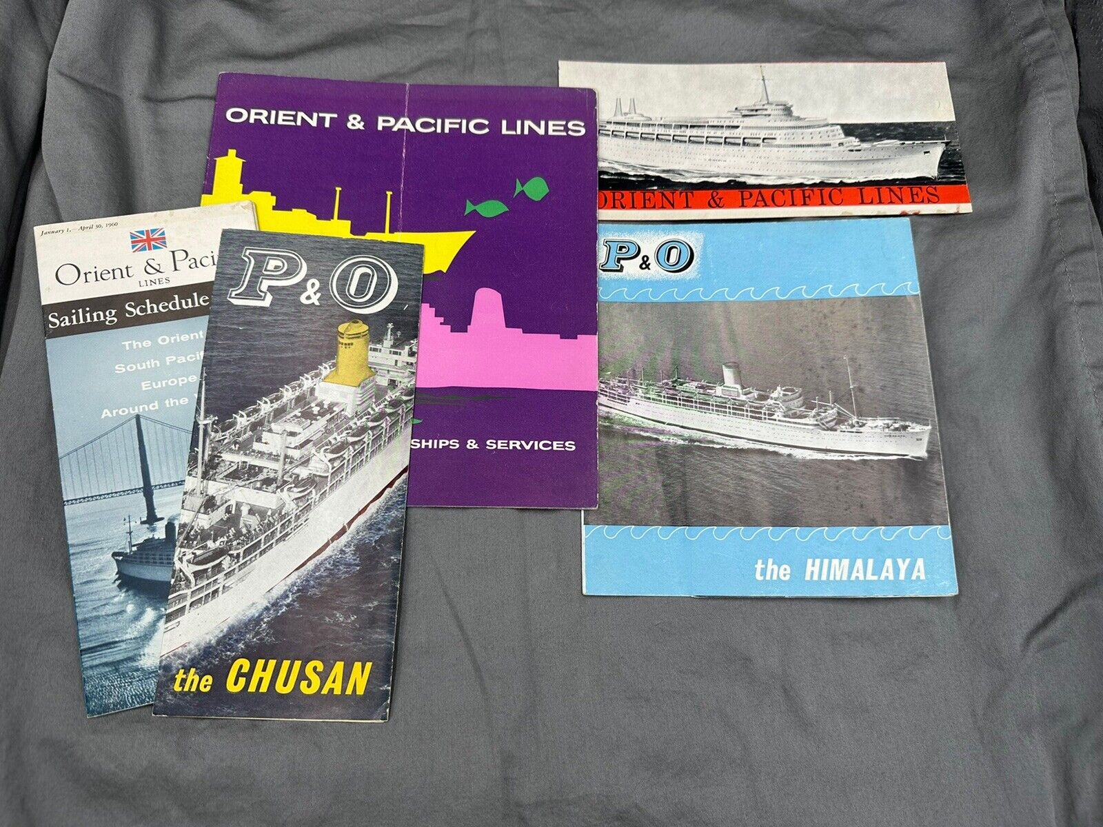 Vintage Peninsular & Orient & Pacific Cruise Brochures Steam Navigation Travel